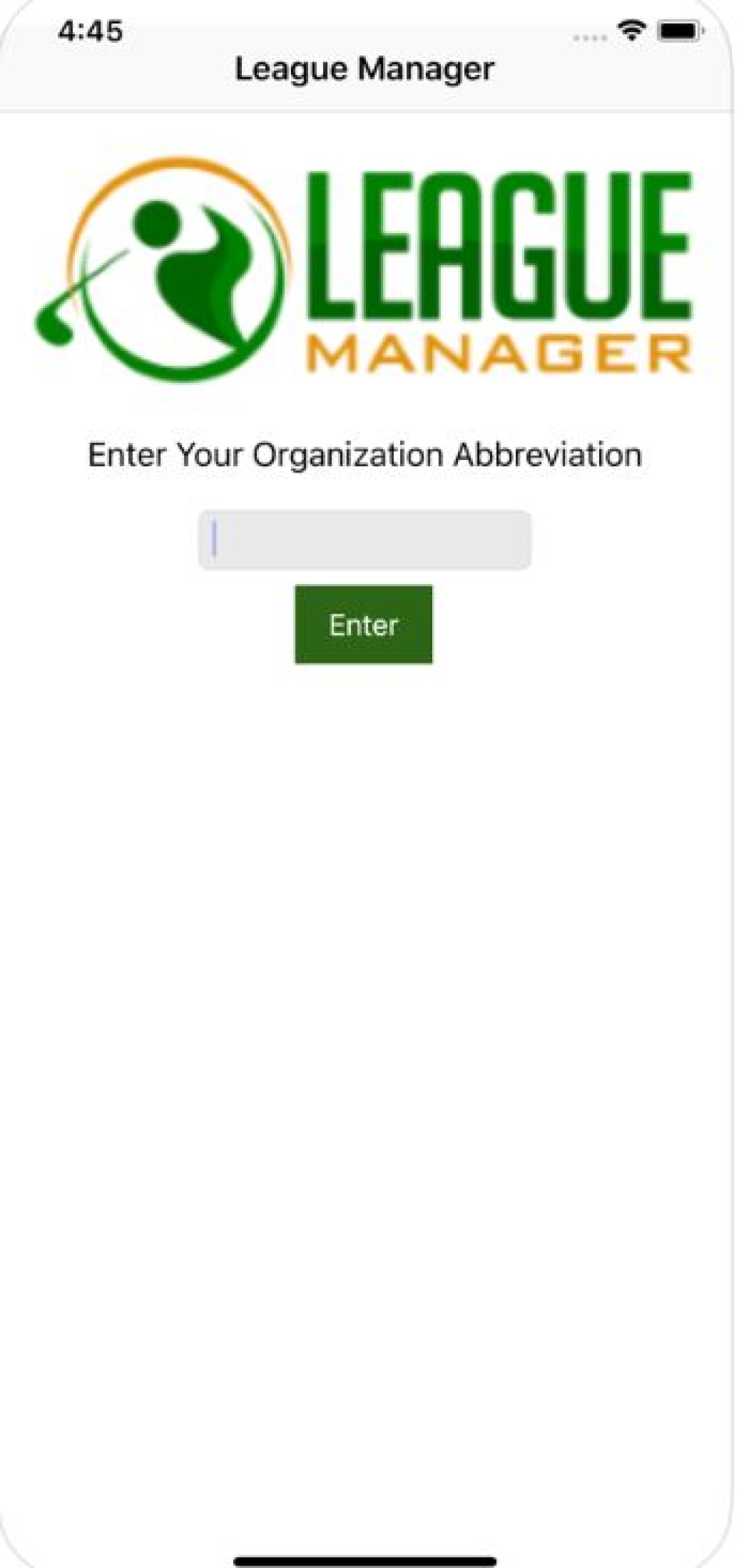 screenshot of League Manager